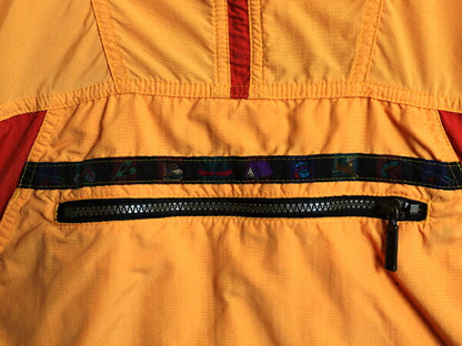90s エルエルビーン ナイロン アノラック パーカー ジャケット レディース M 古着 オールド LLBEAN ハーフジップ プルオーバー パッカブル