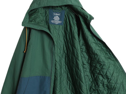 エルエルビーン 中綿 ナイロン パーカー ジャケット メンズ L 古着 LLBEAN マウンテンパーカー プリマロフト フルジップ ブルゾン ツートン