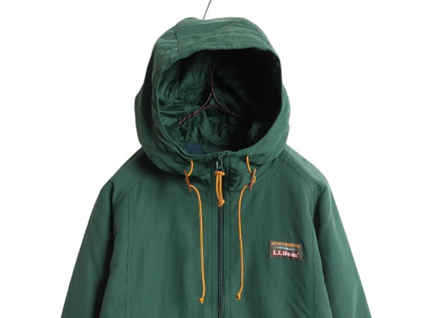 エルエルビーン 中綿 ナイロン パーカー ジャケット メンズ L 古着 LLBEAN マウンテンパーカー プリマロフト フルジップ ブルゾン ツートン