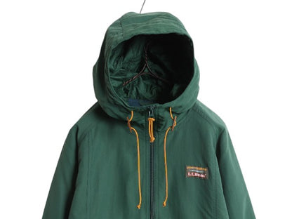 エルエルビーン 中綿 ナイロン パーカー ジャケット メンズ L 古着 LLBEAN マウンテンパーカー プリマロフト フルジップ ブルゾン ツートン