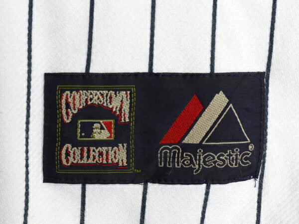 ヤンキース ベースボール シャツ メンズ XXL / 古着 MLB オフィシャル マジェスティック 大リーグ ユニフォーム ゲームシャツ 大きいサイズ