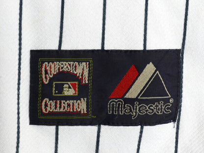 ヤンキース ベースボール シャツ メンズ XXL / 古着 MLB オフィシャル マジェスティック 大リーグ ユニフォーム ゲームシャツ 大きいサイズ