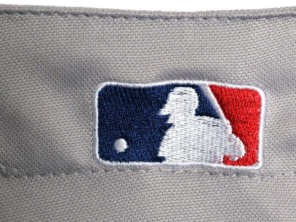 ヤンキース ベースボール シャツ メンズ XXL 程/ MLB オフィシャル マジェスティック 大リーグ ユニフォーム ゲームシャツ 大きいサイズ 灰