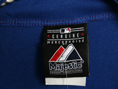 デッドストック USA製 メッツ ベースボール シャツ キッズ XL メンズ S 程 新品 MLB オフィシャル マジェスティック 大リーグ ユニフォーム