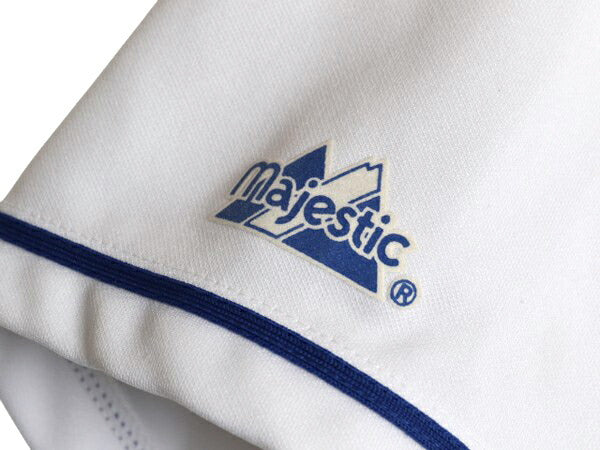 メッツ ベースボール シャツ メンズ L 古着 MLB オフィシャル マジェスティック 大リーグ ユニフォーム ゲームシャツ ジャージ 半袖シャツ