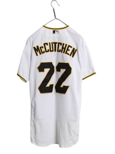 パイレーツ ベースボール シャツ メンズ L 程/ MLB オフィシャル マジェスティック 大リーグ ユニフォーム ゲームシャツ ジャージ 重ね着