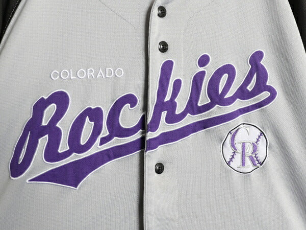 ロッキーズ ベースボール シャツ メンズ XXL / MLB オフィシャル ダイナスティ 大リーグ ユニフォーム ゲームシャツ ジャージ 大きいサイズ