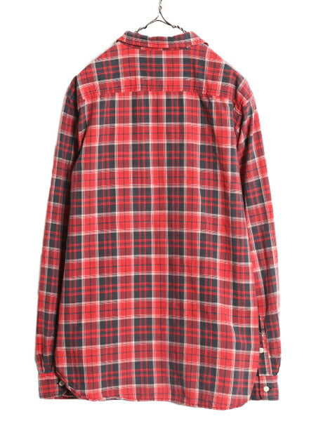 デニム&サプライ ラルフローレン チェック 長袖 オックスフォード シャツ メンズ L / DENIM&SUPPLY ポロ コットン 長袖シャツ マルチカラー