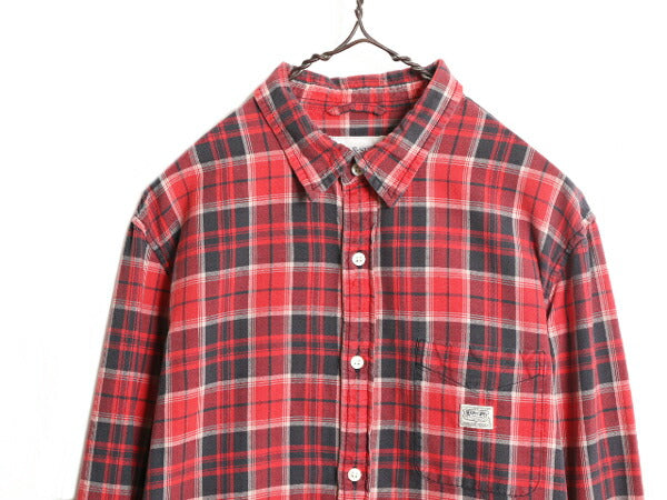 デニム&サプライ ラルフローレン チェック 長袖 オックスフォード シャツ メンズ L / DENIM&SUPPLY ポロ コットン 長袖シャツ マルチカラー