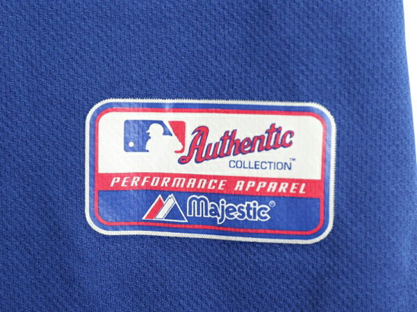 メッツ ベースボール シャツ メンズ XL 程/ MLB オフィシャル マジェスティック 大リーグ ユニフォーム ゲームシャツ ジャージ 半袖シャツ