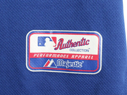 メッツ ベースボール シャツ メンズ XL 程/ MLB オフィシャル マジェスティック 大リーグ ユニフォーム ゲームシャツ ジャージ 半袖シャツ