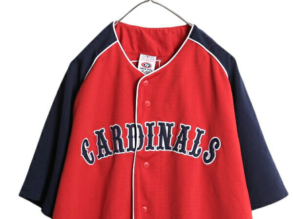 カージナルス ベースボール シャツ メンズ XL / MLB オフィシャル トゥルーファン 大リーグユニフォーム ゲームシャツ ジャージ 半袖シャツ