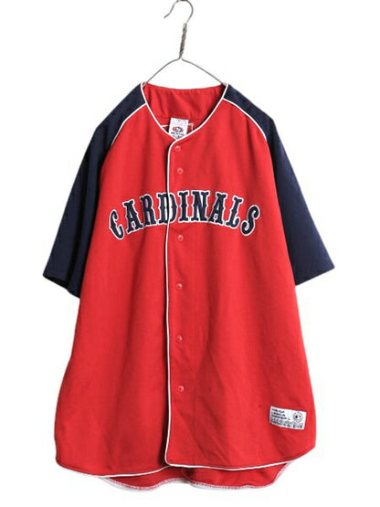 カージナルス ベースボール シャツ メンズ XL / MLB オフィシャル トゥルーファン 大リーグユニフォーム ゲームシャツ ジャージ 半袖シャツ