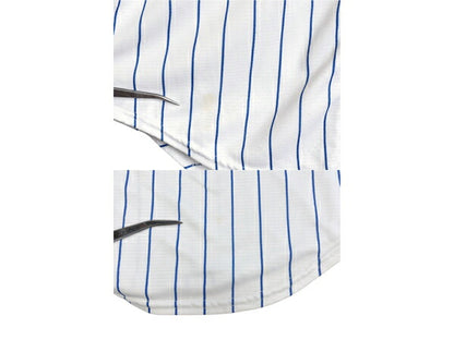 USA製 メッツ ベースボール シャツ メンズ M MLB オフィシャル マジェスティック 大リーグ ユニフォーム ゲームシャツ ジャージ 半袖シャツ