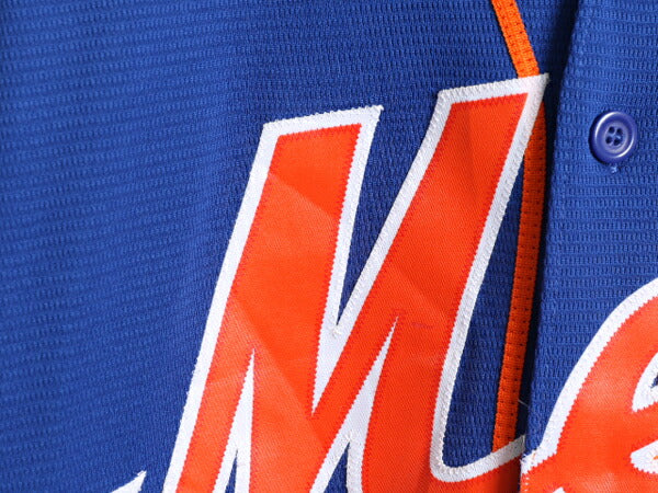 MLB オフィシャル Majestic メッツ ベースボール シャツ メンズ XXL 古着 ユニフォーム ゲームシャツ メジャーリーグ 半袖シャツ 大リーグ