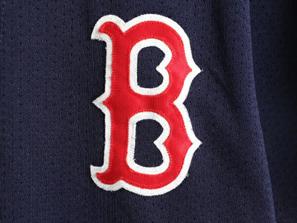 USA製 MLB オフィシャル Majestic レッドソックス ベースボール シャツ メンズ L / ユニフォーム ゲームシャツ メジャーリーグ 半袖シャツ