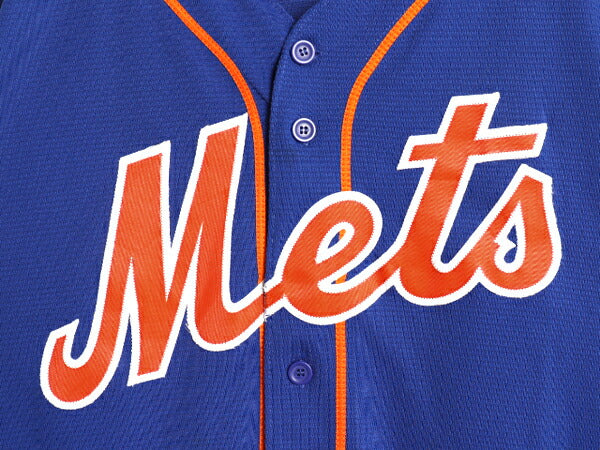 メッツ ベースボール シャツ メンズ XL / MLB オフィシャル マジェスティック 大リーグ ユニフォーム ゲームシャツ ジャージ 大きいサイズ