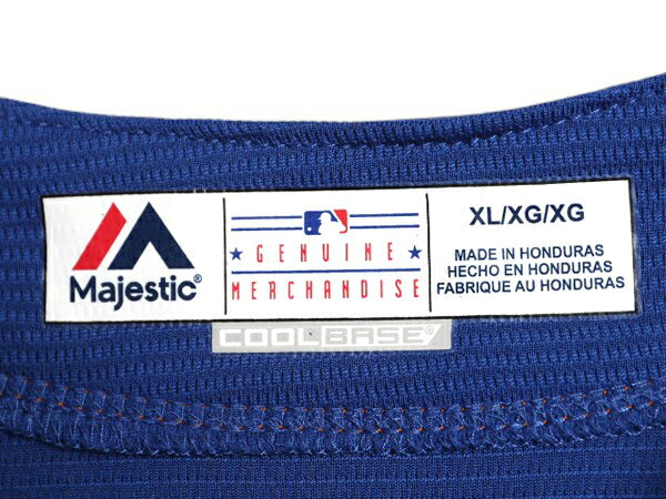 メッツ ベースボール シャツ メンズ XL / MLB オフィシャル マジェスティック 大リーグ ユニフォーム ゲームシャツ ジャージ 大きいサイズ