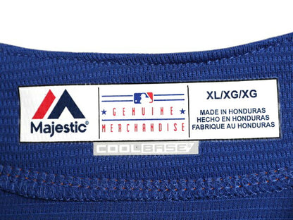 メッツ ベースボール シャツ メンズ XL / MLB オフィシャル マジェスティック 大リーグ ユニフォーム ゲームシャツ ジャージ 大きいサイズ