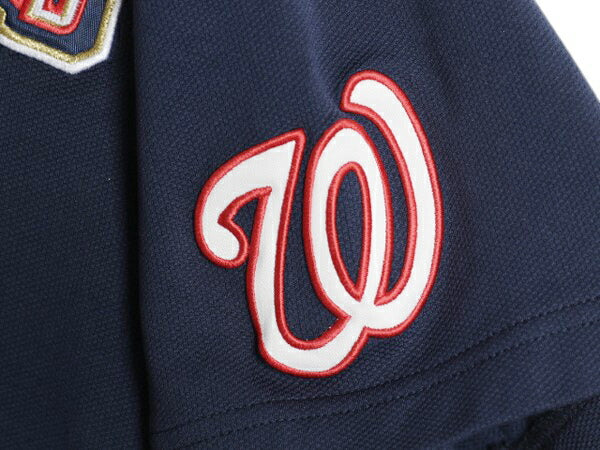 ナショナルズ ベースボール シャツ メンズ L / MLB オフィシャル ナイキ 大リーグ ユニフォーム ゲームシャツ ジャージ スウッシュ 重ね着