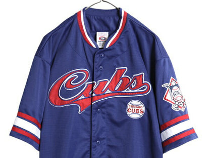 カブス ベースボール シャツ メンズ XL 古着 MLB オフィシャル トゥルーファン 大リーグ ユニフォーム ゲームシャツ ジャージ 大きいサイズ