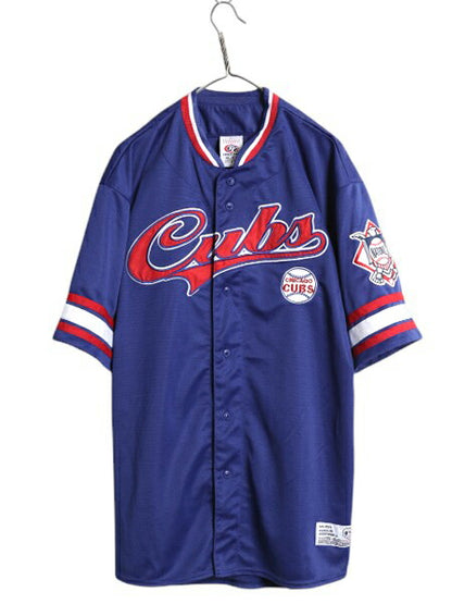 カブス ベースボール シャツ メンズ XL 古着 MLB オフィシャル トゥルーファン 大リーグ ユニフォーム ゲームシャツ ジャージ 大きいサイズ