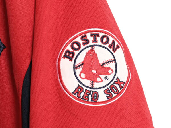 レッドソックス ベースボール シャツ メンズ S MLB オフィシャル ナイキ 大リーグ ユニフォーム ゲームシャツ ジャージ スウッシュ 重ね着