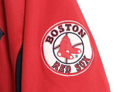 レッドソックス ベースボール シャツ メンズ S MLB オフィシャル ナイキ 大リーグ ユニフォーム ゲームシャツ ジャージ スウッシュ 重ね着