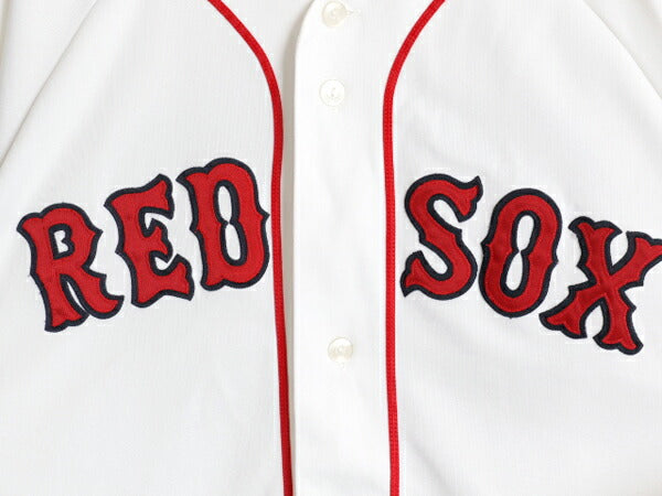レッドソックス ベースボール シャツ メンズ XXL 程 MLB オフィシャル マジェスティック 大リーグ ユニフォーム ゲームシャツ 大きいサイズ