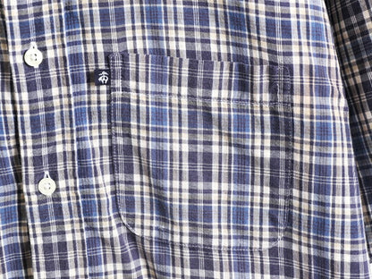 ブルックスブラザーズ インディアン マドラス チェック 半袖 ボタンダウン シャツ メンズ L BROOKS BROTHERS 346 半袖シャツ マルチカラー