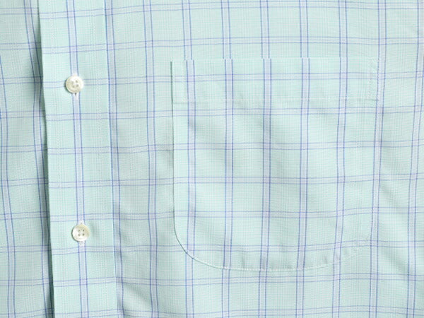 ブルックスブラザーズ チェック 長袖 シャツ メンズ M 程 Brooks Brothers 長袖シャツ コットン ポケット付き ノーアイロン スリムフィット