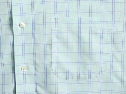 ブルックスブラザーズ チェック 長袖 シャツ メンズ M 程 Brooks Brothers 長袖シャツ コットン ポケット付き ノーアイロン スリムフィット