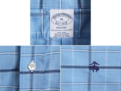ブルックスブラザーズ チェック ボタンダウン 長袖 シャツ メンズ XL / 古着 Brooks Brothers ピマ コットン ノーアイロン 大きいサイズ BD