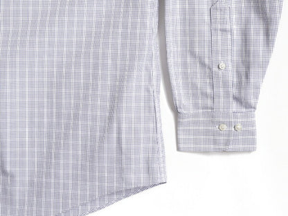 ブルックスブラザーズ チェック 長袖 シャツ メンズ L 程/ Brooks Brothers コットン ノーアイロン ワイシャツ 長袖シャツ ポケット付き