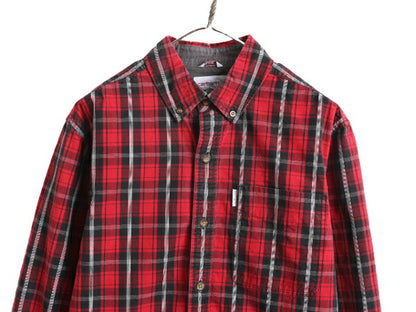 US企画 カーハート チェック ボタンダウン 長袖 シャツ メンズ M / Carhartt 長袖シャツ ワーク コットン マルチカラー 廃盤 ポケット付き