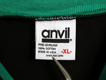 デッドストック 90s USA製 アンビル 無地 半袖 Tシャツ メンズ レディース XL 黒 オールド ヘビーウェイト コットン ブラック 大きいサイズ