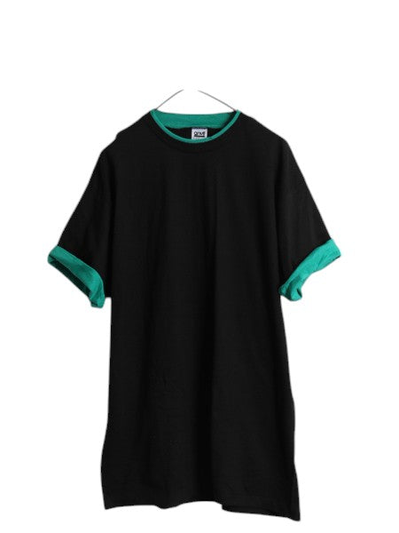 デッドストック 90s USA製 アンビル 無地 半袖 Tシャツ メンズ レディース XL 黒 オールド ヘビーウェイト コットン ブラック 大きいサイズ