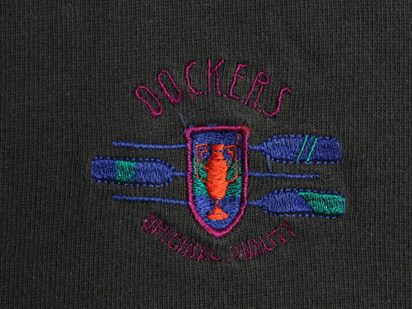 90s ドッカーズ リーバイス 長袖 ラガーシャツ メンズ L / オールド 長袖シャツ ポロシャツ ラグビー コットン ワンポイント マルチカラー