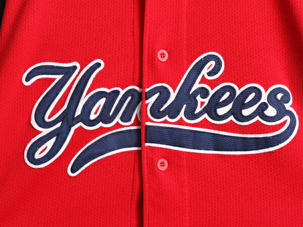 MLB オフィシャル スターター ヤンキース ベースボール シャツ メンズ L / ユニフォーム ゲームシャツ 半袖シャツ メジャーリーグ 大リーグ