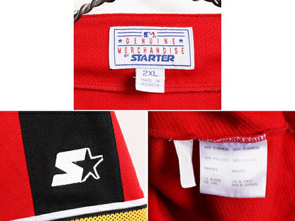 MLB オフィシャル スターター パイレーツ ベースボール シャツ メンズ XXL / ユニフォーム ゲームシャツ 半袖シャツ メジャーリーグ 重ね着