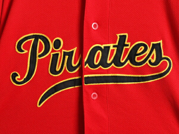 MLB オフィシャル スターター パイレーツ ベースボール シャツ メンズ XXL / ユニフォーム ゲームシャツ 半袖シャツ メジャーリーグ 重ね着