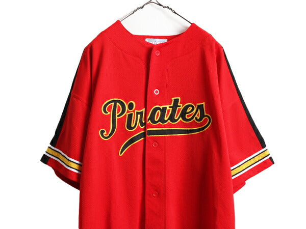MLB オフィシャル スターター パイレーツ ベースボール シャツ メンズ XXL / ユニフォーム ゲームシャツ 半袖シャツ メジャーリーグ 重ね着