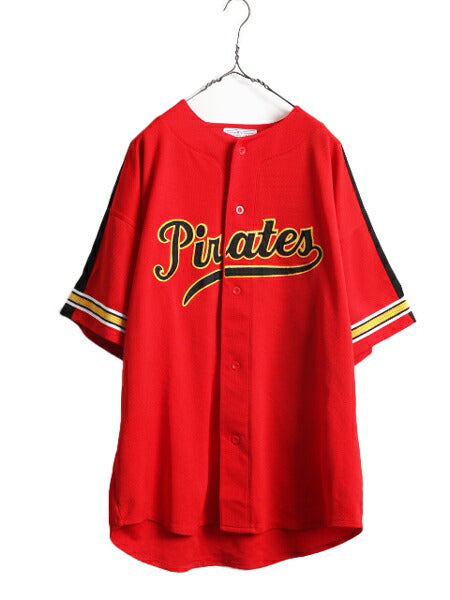 MLB オフィシャル スターター パイレーツ ベースボール シャツ メンズ XXL / ユニフォーム ゲームシャツ 半袖シャツ メジャーリーグ 重ね着