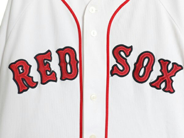 レッドソックス ベースボール シャツ メンズ XXL 程 MLB オフィシャル マジェスティック 大リーグ ユニフォーム ゲームシャツ 大きいサイズ