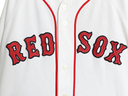 レッドソックス ベースボール シャツ メンズ XXL 程 MLB オフィシャル マジェスティック 大リーグ ユニフォーム ゲームシャツ 大きいサイズ