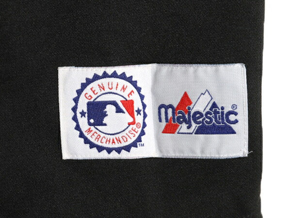 USA製 メッツ ベースボール シャツ メンズ M / MLB オフィシャル マジェスティック 大リーグ ユニフォーム ゲームシャツ ジャージ ブラック