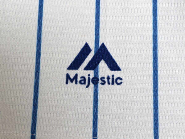 メッツ ベースボール シャツ メンズ S 古着 MLB オフィシャル マジェスティック 大リーグ ユニフォーム ゲームシャツ ジャージ 半袖シャツ