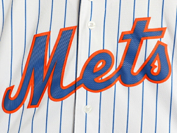 メッツ ベースボール シャツ メンズ S 古着 MLB オフィシャル マジェスティック 大リーグ ユニフォーム ゲームシャツ ジャージ 半袖シャツ