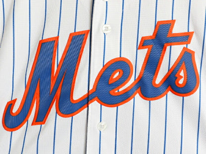 メッツ ベースボール シャツ メンズ S 古着 MLB オフィシャル マジェスティック 大リーグ ユニフォーム ゲームシャツ ジャージ 半袖シャツ