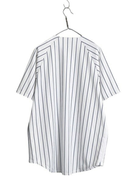 ヤンキース ベースボール シャツ メンズ XL 程/ MLB オフィシャル マジェスティック 大リーグ ユニフォーム ジャージ 重ね着 大きいサイズ